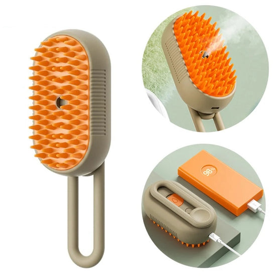 Brosse Vapeur 3-en-1 pour Chats